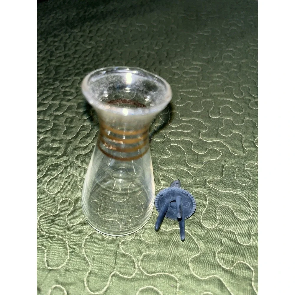 Pyrex Salt/Pepper‎ Shakers Gold Bands, Vintage